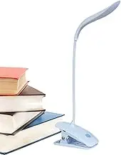 Clip LED Desk Lamp,3 Brightness LED Clamp Light | Eye-Caring Student Charge and Plug Double Use Bedroom Bedside Writing Desk Light