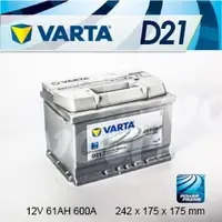 在飛比找PChome商店街優惠-『+正負極-』德國銀合金 VARTA 華達〈D21 61AH