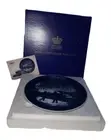 1987 Royal Copenhagen Danish Porcelain Blue Collectible Christmas Plate