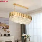 Luxury Crystal Oval Chandelier Ceiling Living Room Dining Room Light Lamp Fixtur