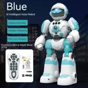 BLUE Smart Robot Recording Voice Changing Interactive Gesture Remote Control Toy