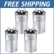 High-Performance 45+5 MFD Dual Run Capacitors - 4-Pc Set for Energy Efficiency