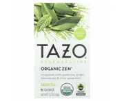 Tazo Teas, Regenerative, Green Tea, Organic Zen, 16 Tea Bags, 1.2 oz (34 g)