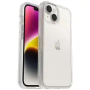 OtterBox Apple iPhone 14 / iPhone 13 Symmetry Series Clear Antimicrobial Case - Stardust (Clear Glitter) (77-88612)