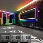 Oversized Memorize LED Bathroom Mirror RGB Dimmable Anti-fog Individual Control