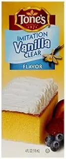 Tone's Clear Imitation Vanilla Extract, 4.00 Ounces