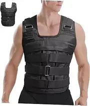 GAROZATION Fitness Equipment Stylish Weighted Vest for Men Women Vest Weight for Running Gym Black