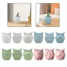 Flower Pot Indoor Plant Pot Owl Shape Mini Tabletop Home Decoration Container