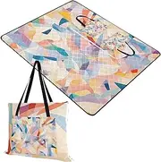 Outdoor Play Mat Foldable Outdoor Party Foldable Mat for Baby Concert Blanket Colorful Abstract Watercolor Art 60x80in