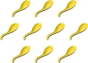 Set of 10, Yellow Glazed Ramen Astragus [7.1 x 2.1 inches (18 x 5.4 cm) | Setomonohonpo