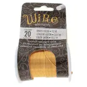 BeadSmith Brass 20 Gauge Craft Wire Elements - 15 Yard Spool