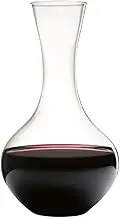 Riedel Syrah Crystal Glass Decanter, Clear – Elegant & Practical Design for Everyday Wine Enjoyment – Enhances Red Wine Aeration for a Fuller Taste – 1040 ml Capacity