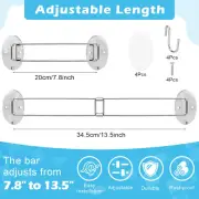 2 Pack Corner Shower Caddy Bathroom Stainless Steel Adjustable 7.8-13.5 Inch Rv
