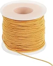uxcell Elastic String for Bracelet 164 Ft/50 Meter Length 1 mm Dia, 1 Roll Sturdy Stretchy String Cord for Jewelry Making Necklace Beading Craft DIY, Orange