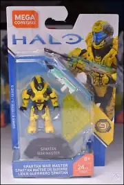 HALO HEROES SERIES 9 MEGA BLOKS CONSTRUX UNSC SPARTAN WAR MASTER FIGURE GCM29