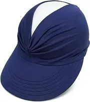 [LiuSuper] Womens Sun Visor Hat Wide Brim Summer UV Protection Ponytail Visor Cap for Women Beach Golf Sports