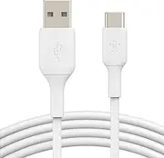 Belkin CAB001bt1MWH USB-C Cable (Boost Charge USB-C to USB Cable, USB Type-C Cable for Note10, S10, Pixel 4, iPad Pro, Nintendo Switch and More), White