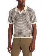 Madewell Short Sleeve Stripe Sweater Polo