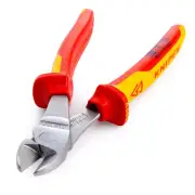 Knipex High Leverage Diagonal Cutters VDE Insulated 1000V Heavy Duty 7406200SB