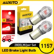 AUXITO 1157 LED Super Red Bright Brake Tail Stop Light Parking Bulbs 7528 BAY15D (for: Renault)