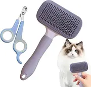 Dog Shedding Brush, Professional Short Hair Dog Brush, Pet Supplies Nail Clippers for Daily Short Hair Kitten Puppy Bath Time Home Outdoor Vet
