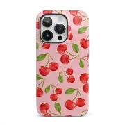 Cherry Pink iPhone Case For iPhone 15 Plus 14 Pro Max 12 13 Mini 11