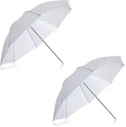 Neewer® 2 Pack 33"/84cm White Translucent Soft Umbrella for Photo and Video Studio Shooting