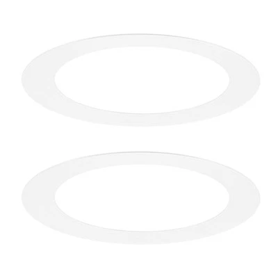 2-Pack 2.8" ID 4" OD Steel Goof Rings for 3 Inch Recessed Lights, White