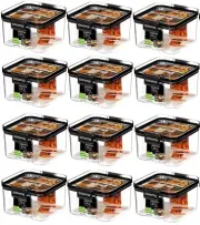 12 Pack Sistema Ultra Tritan Container 460ML Plastic Food Storage