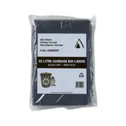 50 Pcs X 82L Black Garbage Ldpe Heavy Duty Bin Liners All Purpose Bags
