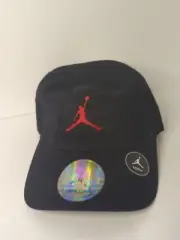 Nike Air Jordan Hat Youth Kids Jumpman Strapback Adjustable Cap Black Size 8/20