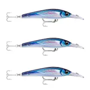 3x Rapala 16cm X Rap Magnum Xtreme Shallow Dive Troll Fish Lure -HD Flying Fish