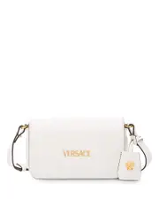Versace Tag Mini Leather Shoulder Bag