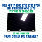 Dell XPS 17 9730 17" Touch Screen UHD+ LCD Assembly Silver