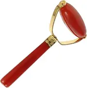 Ipetboom 1pc Agate Scraping Board Jade Eye Jade Roller Jade Skin Roller Practical Roller Facial Roller Jade Facial Lift Scraping Board Massager Stone Jade Anti-aging Red