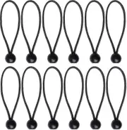 2024 New Models Black Tarpaulin Bungees Balls Tarp Bungee Cord For Banner, Tarpaulins, Pavilions, Tents, Tent Bungee Hooks, Tarpaulin Holder, Flag Pol