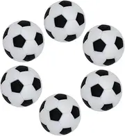 Kisangel 6pcs Mini Table Soccer Balls Replacement Foosball Balls for Desk Soccer Games Compact Lightweight Design for Standard Table Footballs