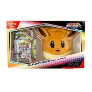 Pokemon Prismatic Evolutions Evee Accessory Pouch + 5 Prismatic Packs - In Hand
