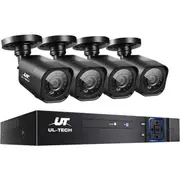 UL-Tech CCTV Security System 4CH DVR 4 Cameras 1080p