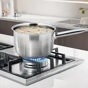 16cm Stainless Steel Saucepan, 18/10 Premium Stainless Steel Pot, Cooking Pot, Induction Compatible, Easy Clean, All Stove Compatible, Oven Safe