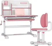 Children Desk Chair Set Kids School Student Study Table Ergonomic Height Adjustable Tilt Desktop Storage Drawer Book Shelf Furniture Writing Drawing