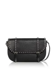 Valentino Garavani Rockstud Leather Messenger Bag