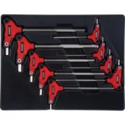 Sunex 9859 Tools 9-piece T-handle, Hex, Fractional Sae Fractional Hex Key Set