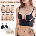 Low Back Bras for Women Seamless Deep U Plunge Backless Bra Multiway Convertible