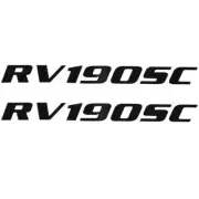 Lowe Boat Model Decal Stickers 143854-01 | RV190SC Black (Pair)