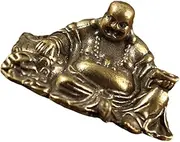 STOBAZA Buddha Statue Ornament Garden Buddha Sculpture Tabletop Buddha Decor Buddha Statue Indoor Brass Buddha Statues Buddha Decoration Desktop Art Decoration Zen Figurine Desk Buddha