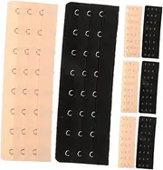[FRCOLOR] 8pcs Elastic Bra Extender with 8 Hooks and Eye Closures Soft Bra Extension Women Comfortable Bra Extender for Maternity Nursing