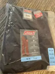 Coleman Fleece Lined Pants 4P5491 Utility Stretch Canvas Work Phantom Sz 32 X 34