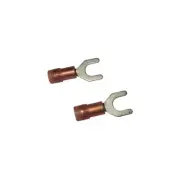 22-18 Nylon Insulated #10 Spade Wire Terminal Pkg 50
