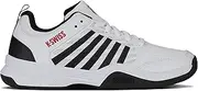 [K-Swiss] Men's Court Express 2 Tennis Shoe, White/Black/Mars Red, 10